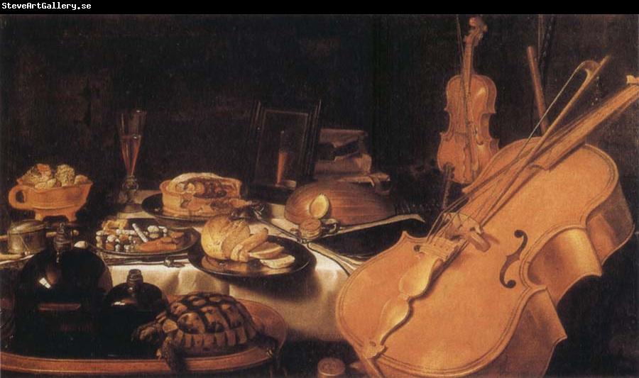 Pieter Claesz Still Life with Museum instruments